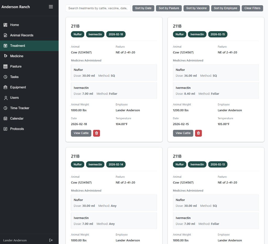 Cattle Manager - Treatment records and animal management